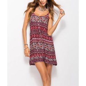 NWT Pink Arabesque Sleeveless Dress, Sz. M